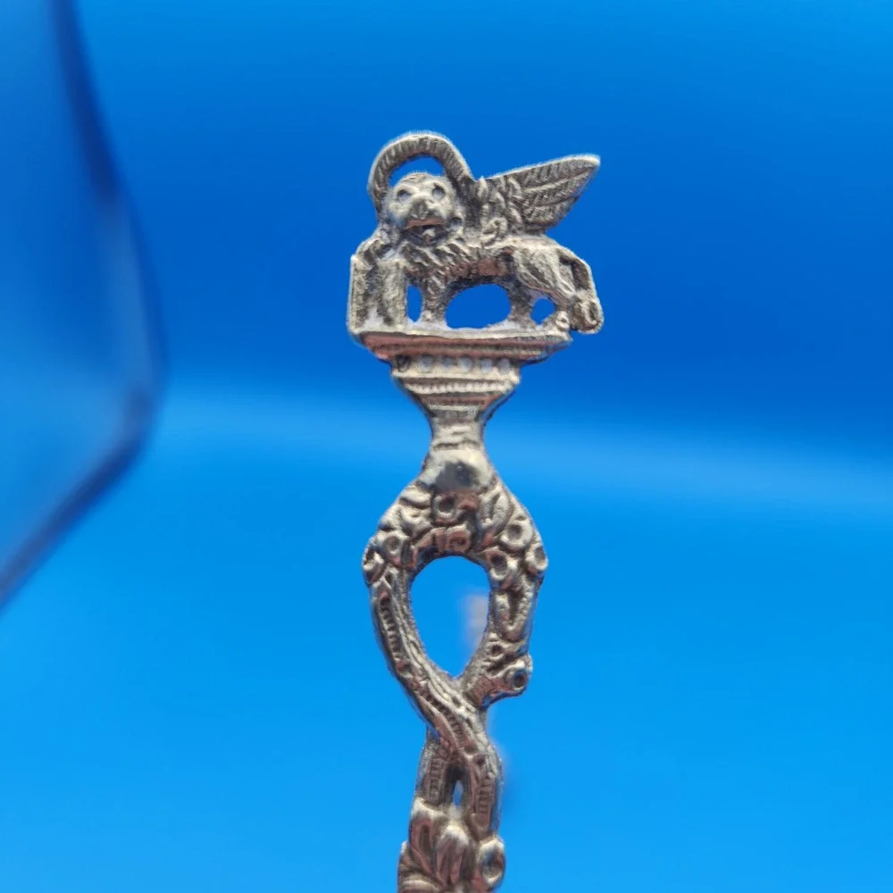 Vintage Italian Demitasse Souvenir Spoons‎ - Winged Lion and Capitoline Wolf